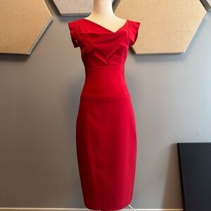 Black Halo Jackie O Red Women's Dress size 2